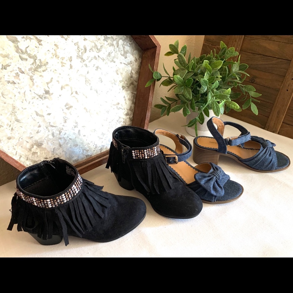 Girl ankle booties and shoes